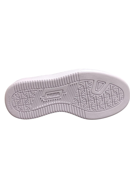 Scarpe sneakers Bambini e ragazzi PUMA CAVEN  bianco-azzurro-nero-giallo laccio elastico e velcro
