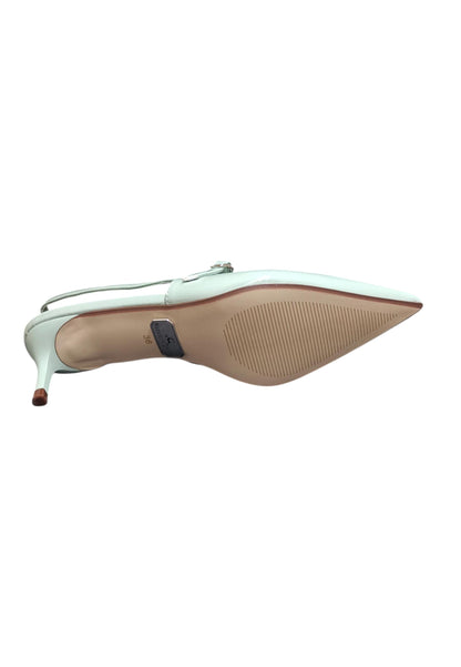 Décolleté donna Nazareno Gabrieli verde tiffany vernice - Eleganza fresca con elastico