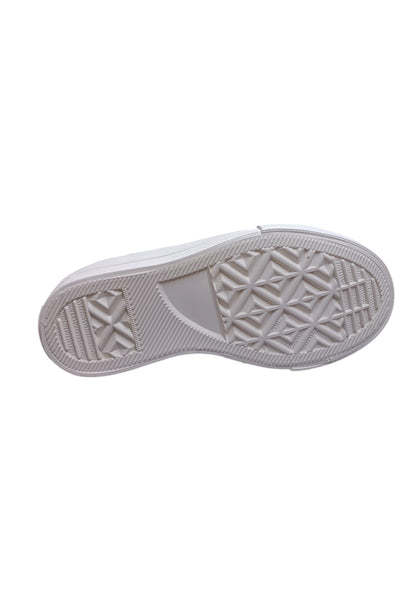 Scarpe sneakers Bambine e ragazze gaelle sissy  bianco laccio e zip laterale