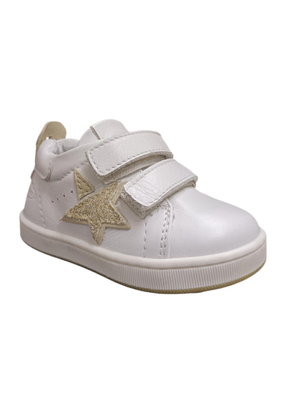 Scarpe sneakers Bambine balducci cita  bianco-dorato velcro
