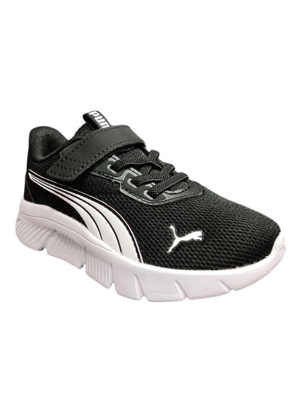 Sneakers bambino Puma Flex Focus nero bianco tessuto - Leggerezza sportiva con chiusura pratica