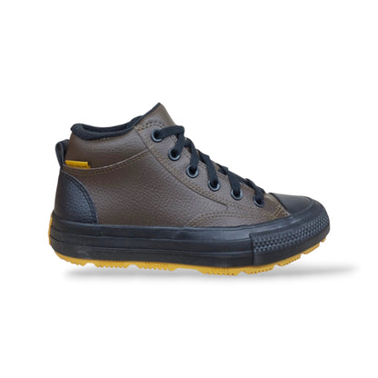 Converse Malden Street Boot Sneakers Ragazzi Marrone Nero | Taglia 36-40 | Tela Lacci | Scarpetteria Gica