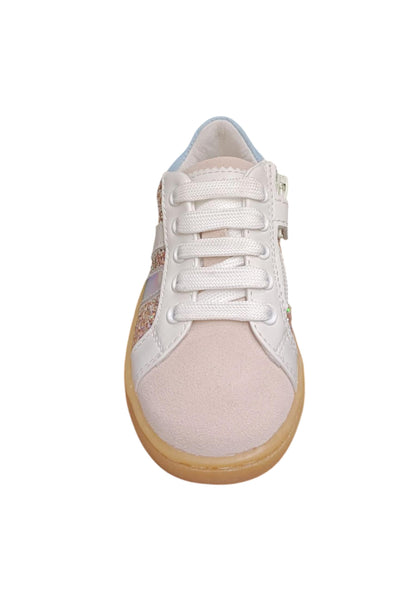 Scarpe sneakers Bambine e ragazze balducci lymn  grigio-bianco-celeste-multicolor-beige laccio e zip laterale