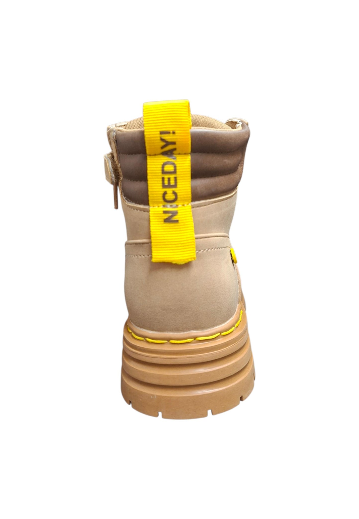 Boscaiolo bambino Gioseppo Ruxley camel marrone pelle lacci casual style