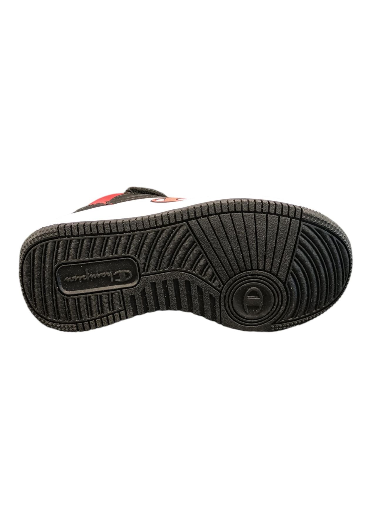 Scarpe sneakers Unisex bambini Champion REBOUND  bianco-nero laccio elastico