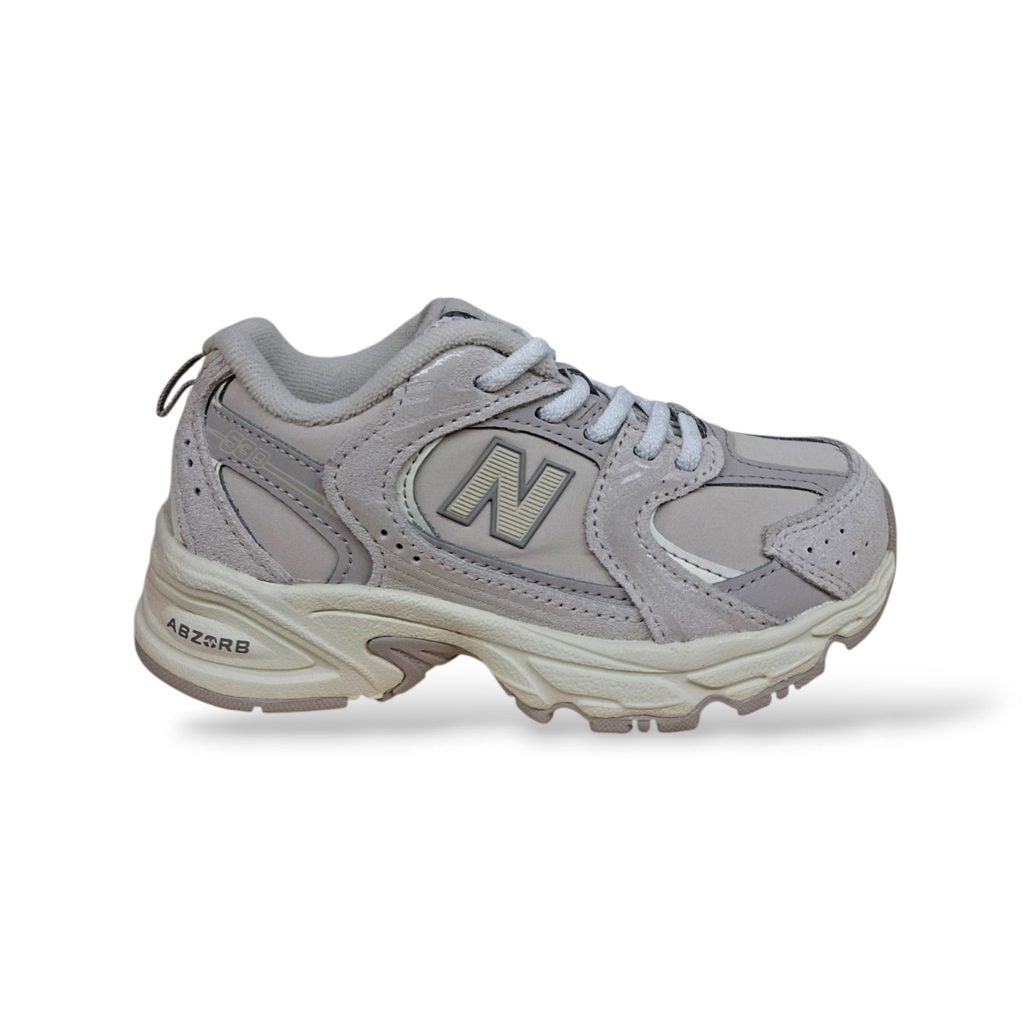 New Balance 530 Sneakers Bambini Ragazzi Beige Chiaro | Taglia 20-40 | Pelle Tessuto | Scarpetteria Gica
