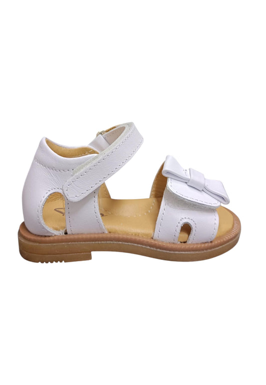 Scarpe sandalo tallonato Bambine platis open classic  bianco velcro