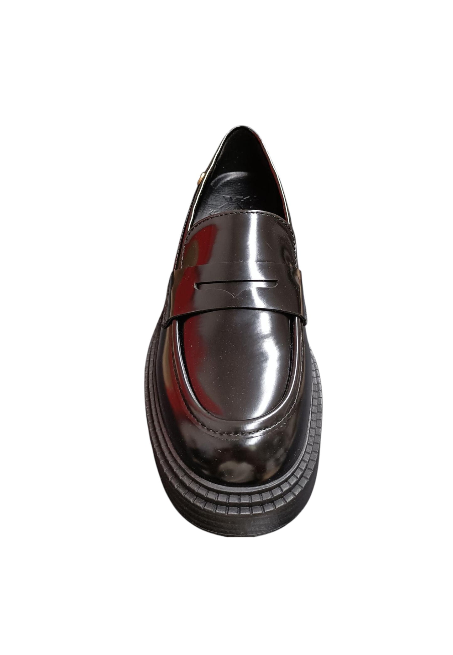 Mocassino college donna XTI Zapato nero pelle elastico comfort style