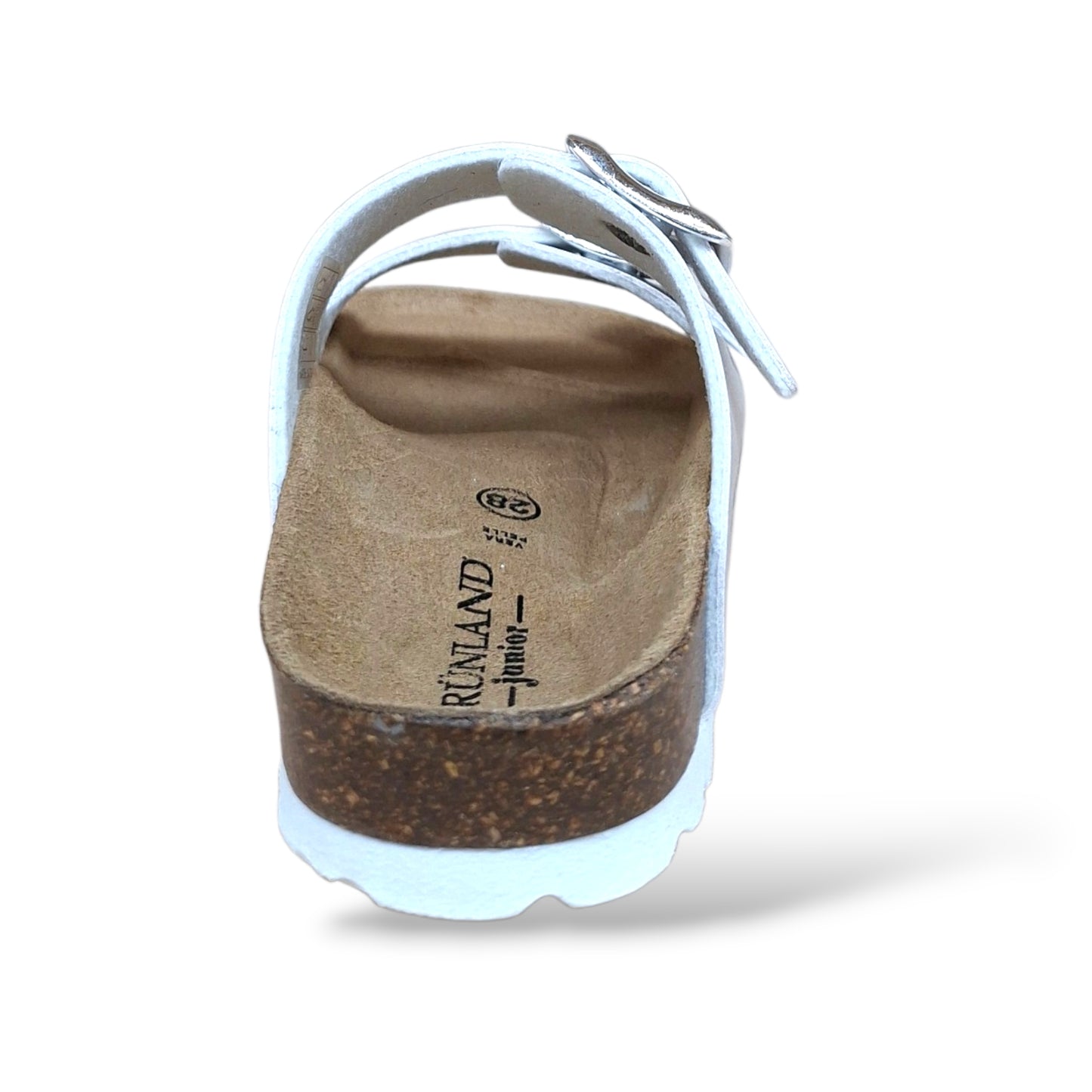 Ciabatta Bio Sughero Bambine e Ragazze Grunland Junior Luce Perla – Sottopiede Sughero EVA