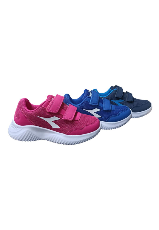 Scarpe snekears Bambini e ragazzi Diadora ROBIN  fuxja-bianco velcro