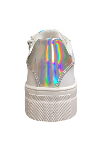 Scarpe sneakers Bambine e ragazze ferrè krug  bianco laccio e zip laterale