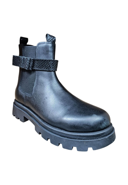 Stivaletti bambina Gioseppo Zeba nero pelle - Stile elegante con zip laterale