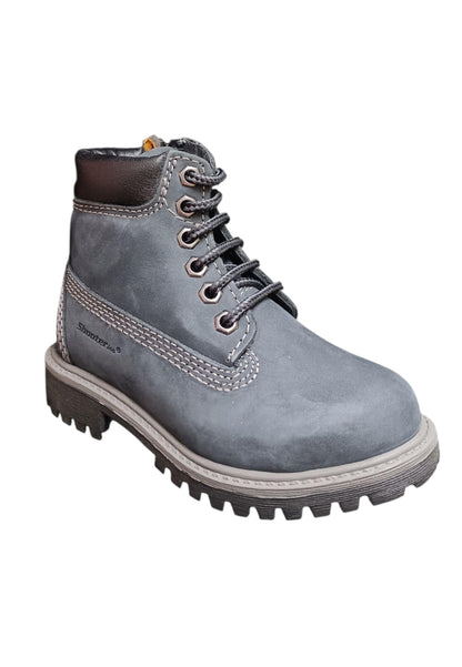 Boscaiolo bambino Shooterino Basic blue nero pelle lacci casual style