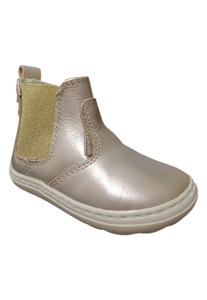 Stivaletto Bambina Balducci CITA Champagne Oro con Zip - Primi Passi Pelle