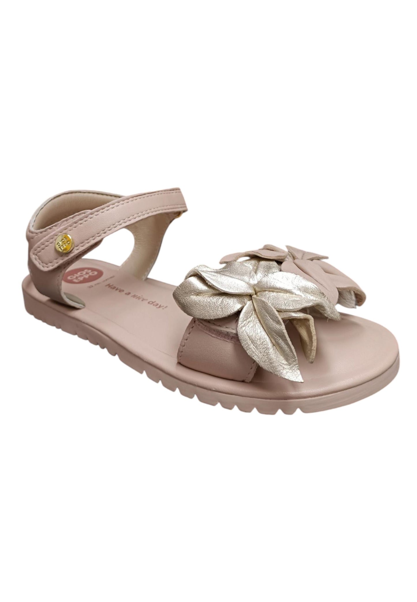 Sandalo bambina Gioseppo Marinette rosa pelle velcro comfort elegance
