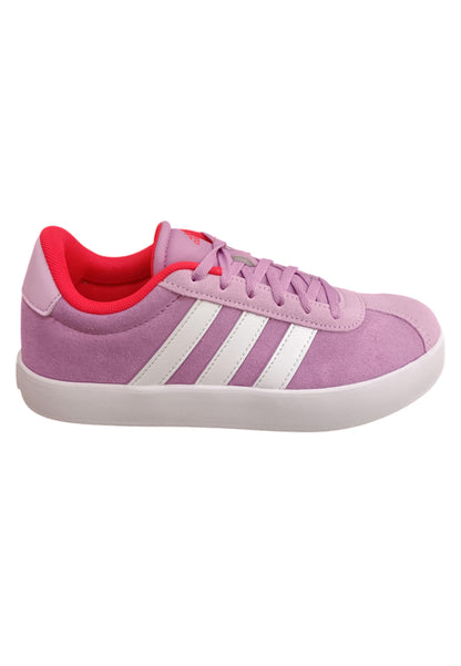 sarpe sneakers Bambini e ragazzi adidas GRAND COURT  viola-bianco laccio