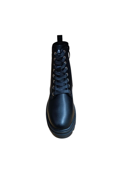 Anfibio bambina Gaelle Glory nero pelle zip laterale urban style