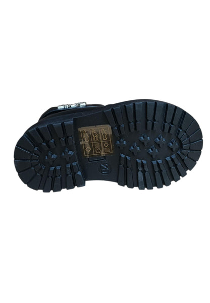 Stivaletti bambino 4US Paciotti Martin nero pelle - Stile elegante con zip laterale