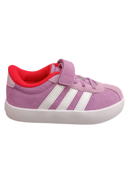 sarpe sneakers Bambini e ragazzi adidas GRAND COURT viola-bianco laccio elastico e velcro