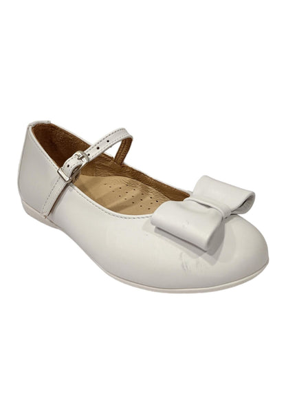 Ballerina bambina Platis P2077 bianco multicolore pelle fibbia elegance style