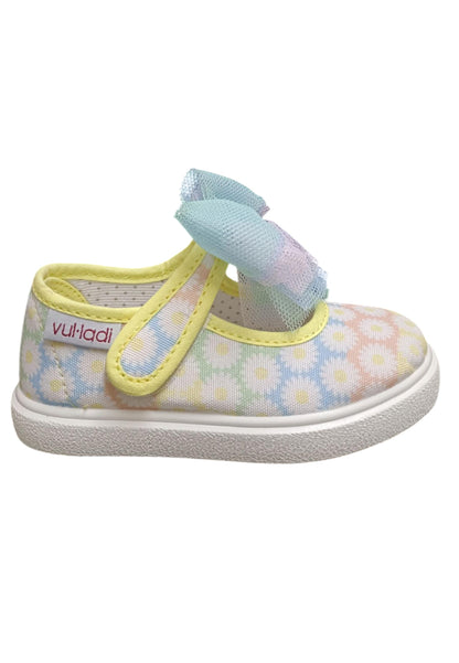 Ballerina bambina Vul-Ladi Chiqui multicolor tela velcro comfort style