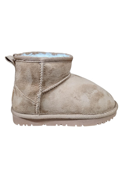 Stivaletti bambina Gioseppo Esko camel suede - Stile caldo con elastico