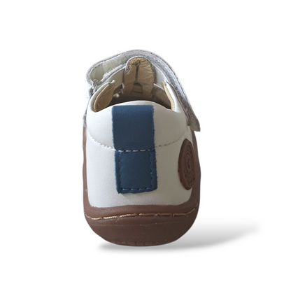 Occhi-di-bue-bambino-Gioseppo-velcro-pelle-bianco-bluette-Scarpetteria-Gica-Trani
