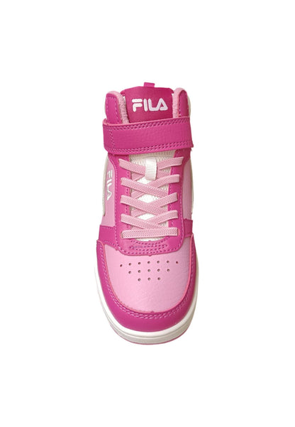 Scarpe sneakers Unisex bambino fila REGA  bianco-celeste-blue laccio elastico e velcro