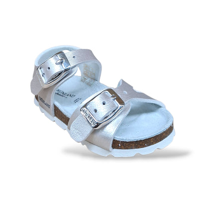 Sandalo Bio Sughero Bambine Grunland Junior Aria Perla – Primi Passi Fibia EVA