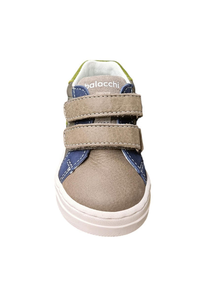 Scarpe sneakers Unisex bambini balocchi MINI  grigio-blue-verdone velcro