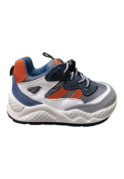 Scarpe sneakers Unisex bambini balocchi SPORT  blue-grigio-rosso-bianco laccio elastico con cursore