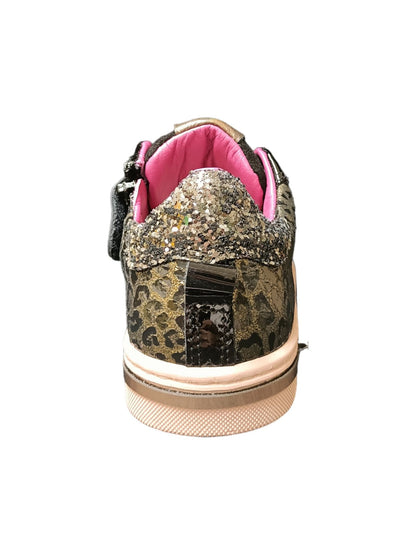 Scarpe sneakers Bambine e ragazze leoph FLAME 1E  nero-maculato-viola laccio