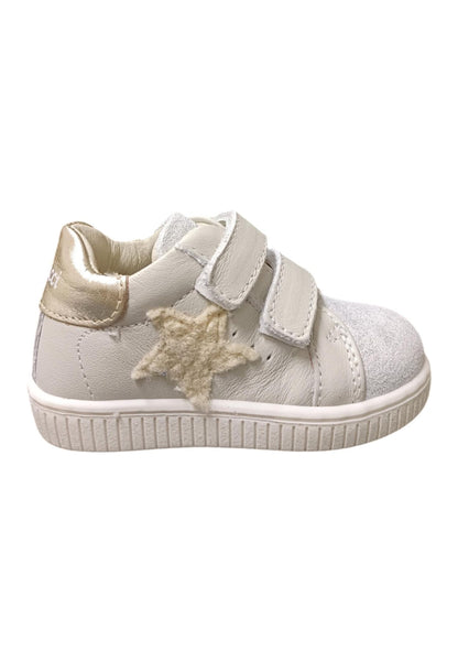 Scarpe sneakers bambina balducci cita  beige-oro velcro