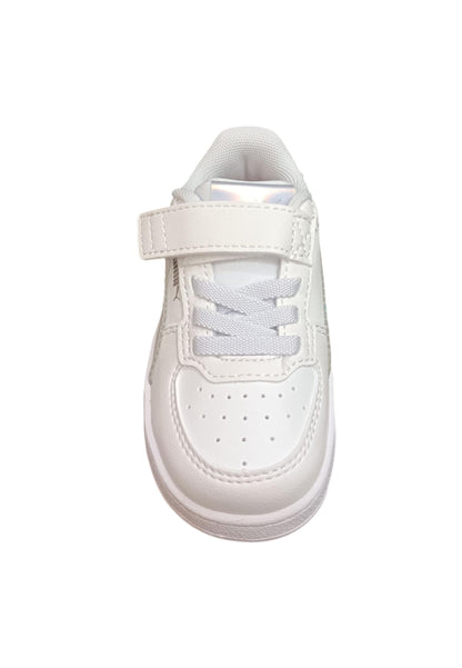 Scarpe sneakers Bambini e ragazzi PUMA CAVEN  bianco-cangiante laccio elastico e velcro