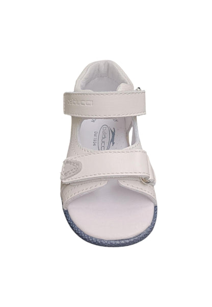 Scarpe sandalo tallonato Bambini balducci CITA  bianco-blue velcro
