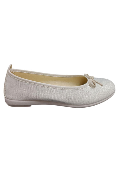 Ballerina bambina Vul-Ladi Candy bianco tela elastico comfort style