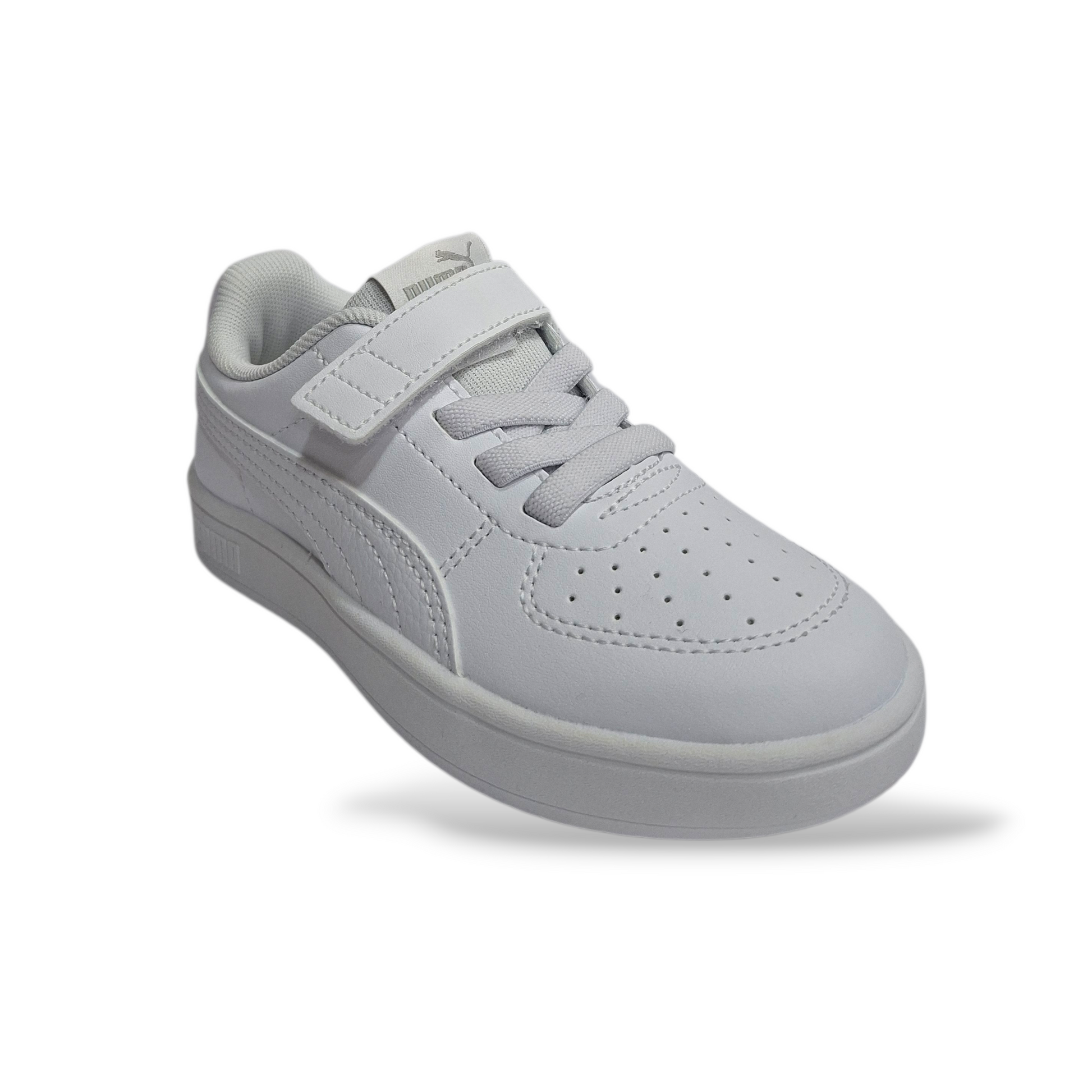 Scarpe-bambino-Puma-Rickie-bianco-pelle-sintetica-velcro-Scarpetteria-Gica-Trani
