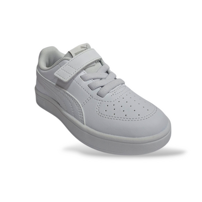 Scarpe-bambino-Puma-Rickie-bianco-pelle-sintetica-velcro-Scarpetteria-Gica-Trani
