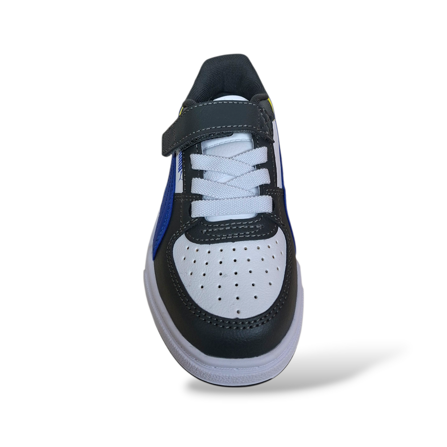 Scarpe-scuola-bambino-Puma-Caven-blu-giallo-velcro-Scarpetteria-Gica-Trani
