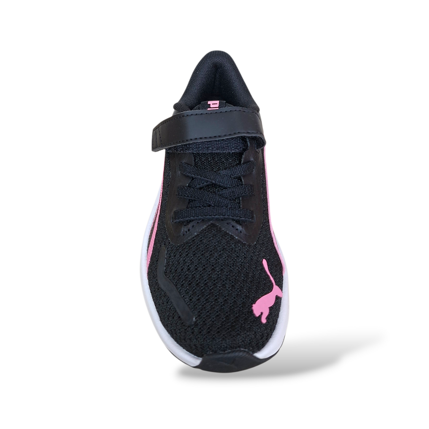 Scarpe-sportive-bambina-Puma-nero-fucsia-velcro-lacci-Scarpetteria-Gica-Trani
