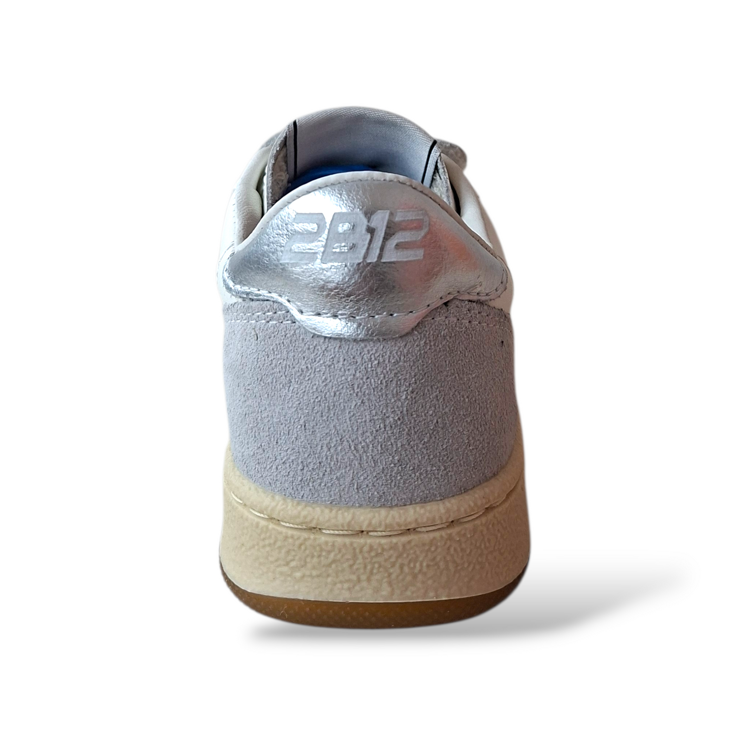 Scarpe bambina 2B12 Baby-Mini Play vista laterale glitter argento velcro Scarpetteria Gica
