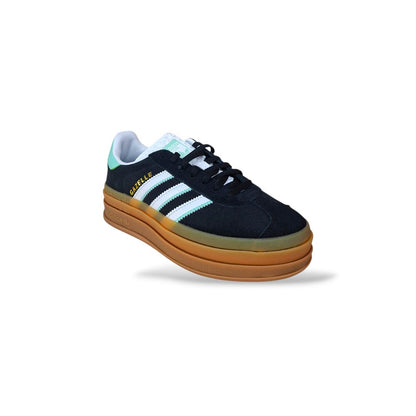 scarpa-da-ginnastica--Adidas-Gazelle-Bold-J-IH6456-nero-celeste-beige-bambina-vista-laterale-suola-platform-Scarpetteria-Gica-Trani