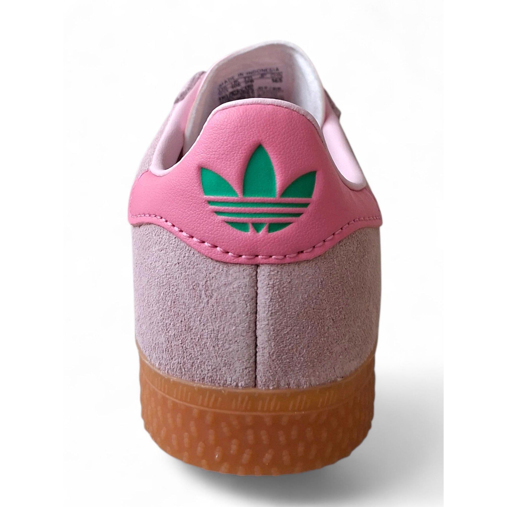 scarpe-bambina-Adidas-Gazelle-C-JP7133-rosa-verde-beige-bambina-vista-laterale-laccio-classico-Scarpetteria-Gica-Trani