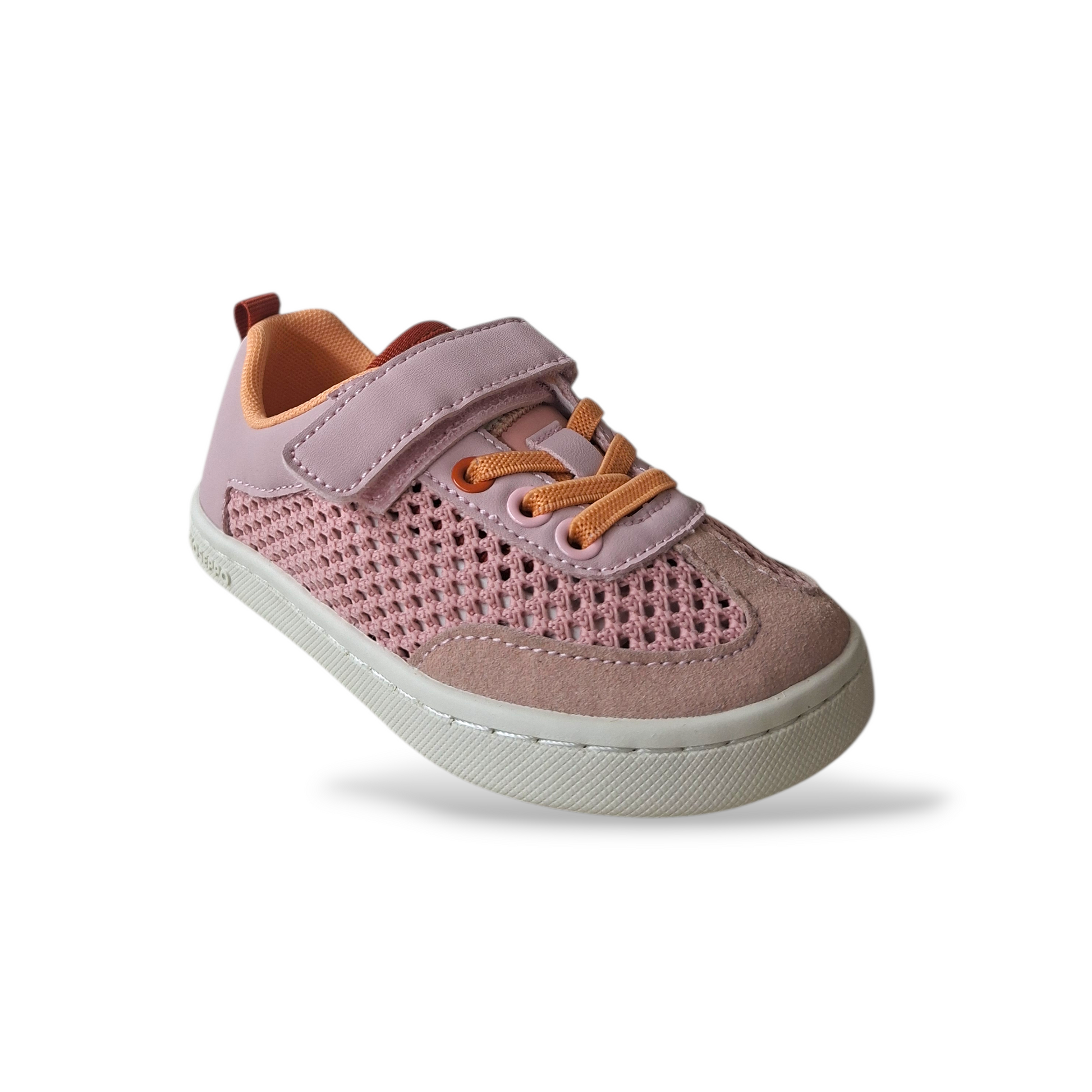 Scarpe-sportive-bambina-Gioseppo-Crete-rosa-arancione-velcro-lacci-elastici-Scarpetteria-Gica-Trani

