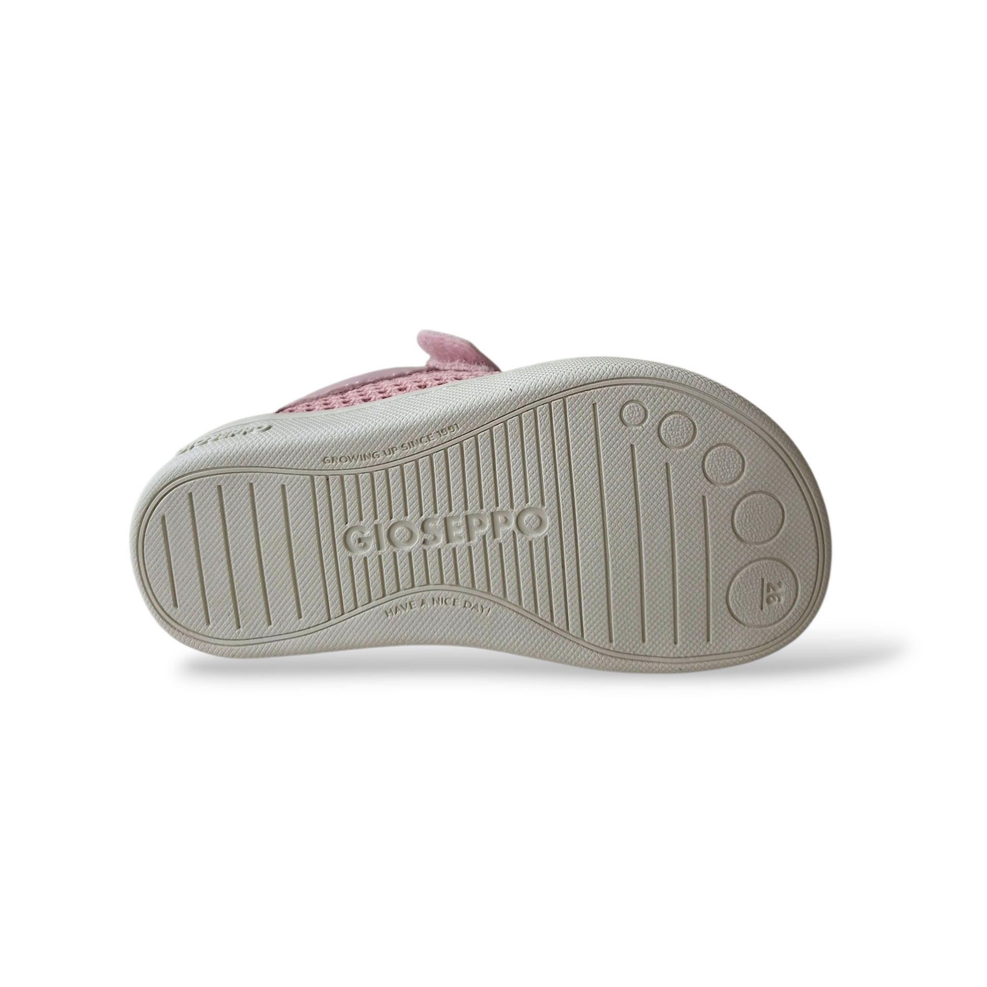 Calzature-bambina-primavera-estate-2026-Gioseppo-Crete-rosa-barefoot-Scarpetteria-Gica-Trani
