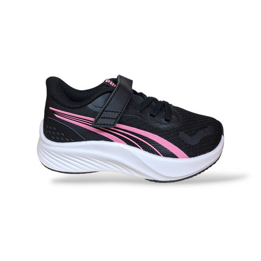 Sneakers-bambina-Puma-Pounce-Lite-nero-fucsia-Scarpetteria-Gica-Trani
