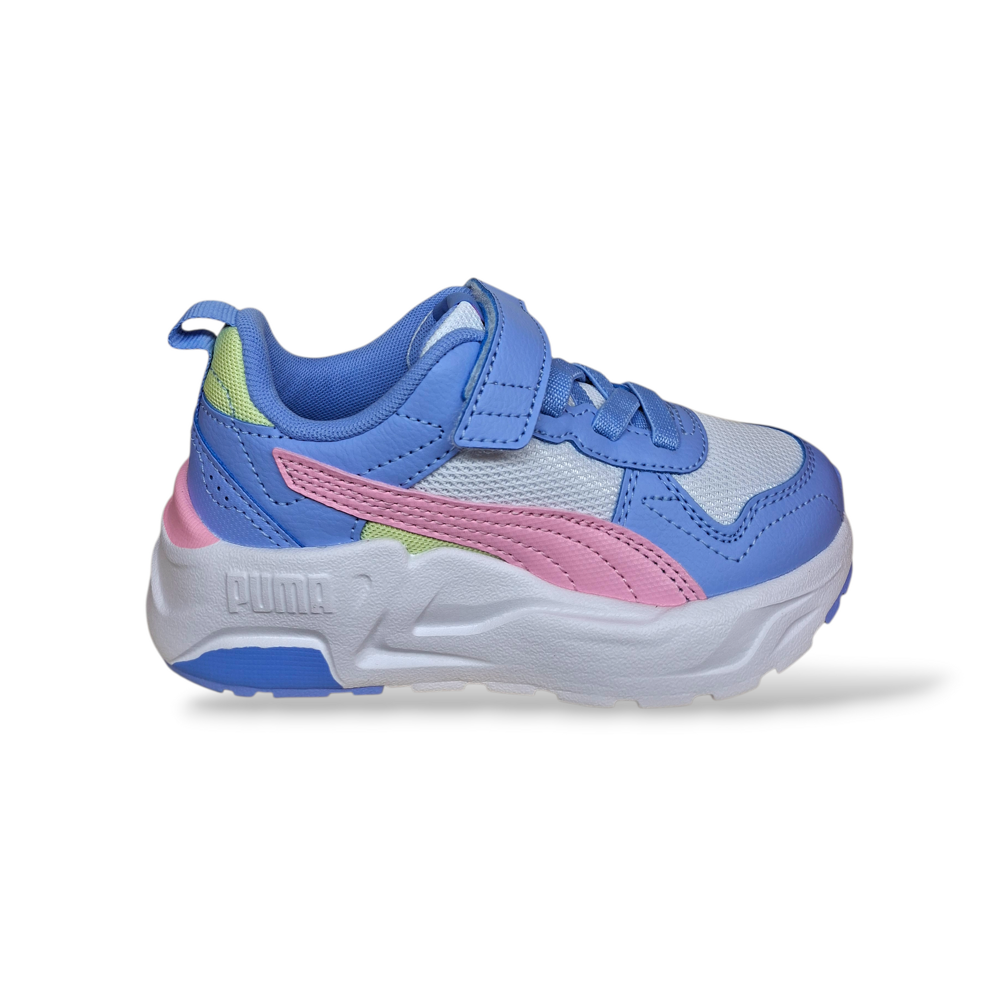 Sneakers-bambina-Puma-Trinity-celeste-rosa-bianco-giallo-Scarpetteria-Gica-Trani
