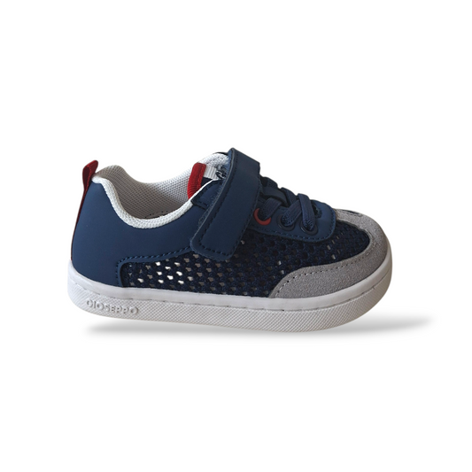 Sneakers-bambino-Gioseppo-Crete-blue-tela-traforata-barefoot-Scarpetteria-Gica-Trani
