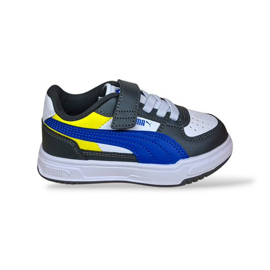 Sneakers-bambino-Puma-Caven-blu-nero-bianco-giallo-Scarpetteria-Gica-Trani
