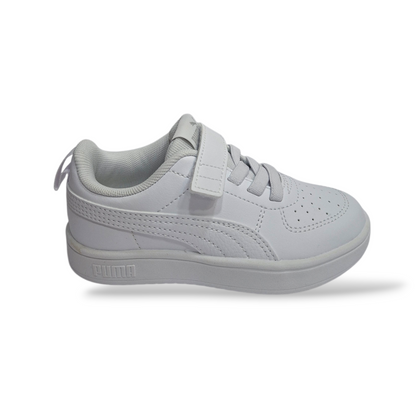 Sneakers-bambino-Puma-Rickie-bianco-velcro-lacci-elastici-Scarpetteria-Gica-Trani
